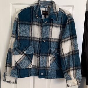 Truth Teal and Cream Checkered Jacket